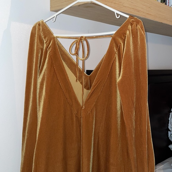 GOLD FREE PEOPLE DRESS - Picture 2 of 4